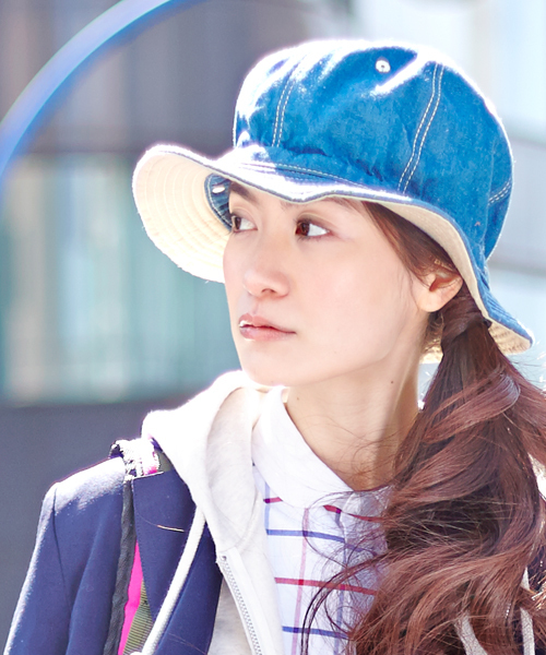BEAMS BOY（ビームスボーイ）の「decho / “KOME HAT” DENIM（ハット・レディース・ロイヤルブルー/インディゴブルー・ONE SIZE）」の11枚目の写真