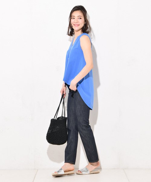 RIVE DROITE（リヴドロワ）の「Aラインチュニックニット（ニット/セーター・レディース・ブラック/ブルー・FREE）」の7枚目の写真