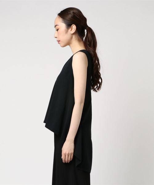 RIVE DROITE（リヴドロワ）の「Aラインチュニックニット（ニット/セーター・レディース・ブラック/ブルー・FREE）」の4枚目の写真