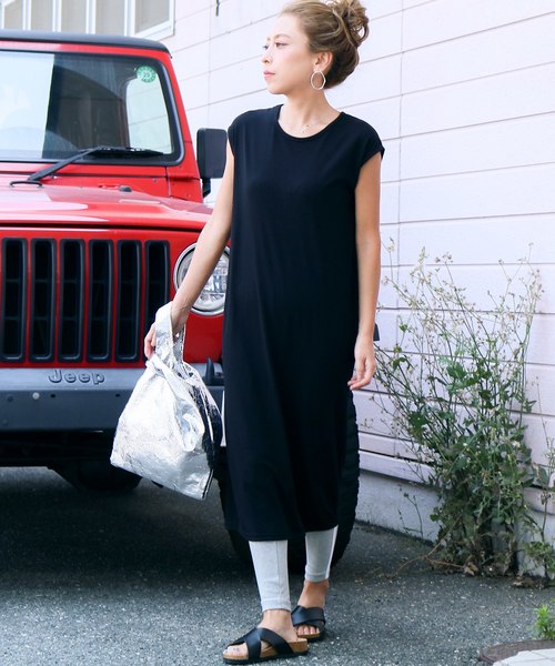 reca（レカ）の「伸縮性抜群◇recaレギンスシリーズ③ サイドライン 柔らかストレッチレギンス（レギンス/スパッツ・レディース・ブラック/ライトグレー・FREE）」の7枚目の写真