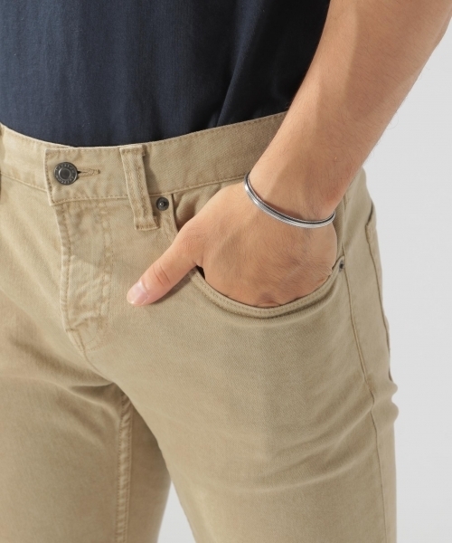 BAYFLOW（ベイフロー）の「オーバーダイ加工スリムストレッチデニム 18AW（デニムパンツ・メンズ・カーキ/ベージュ/チャコール・X-LARGE/SMALL/LARGE/MEDIUM）」の12枚目の写真