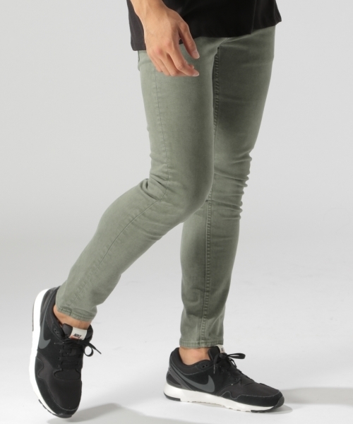 BAYFLOW（ベイフロー）の「オーバーダイ加工スリムストレッチデニム 18AW（デニムパンツ・メンズ・カーキ/ベージュ/チャコール・X-LARGE/SMALL/LARGE/MEDIUM）」の22枚目の写真