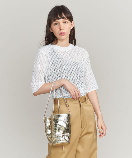 marco masi（マルコマージ）の「＜MARCO MASI＞メタリッククラッキングレザー ショルダーバッグ（ショルダーバッグ・レディース・シルバー/ゴールド・FREE）」の9枚目の写真