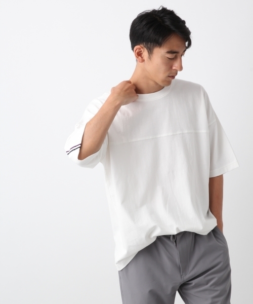 RAGEBLUE（レイジブルー）の「バックラインTシャツ/801899（Tシャツ/カットソー・メンズ・ホワイト/ブラック/グレー・SMALL/MEDIUM/LARGE）」の2枚目の写真