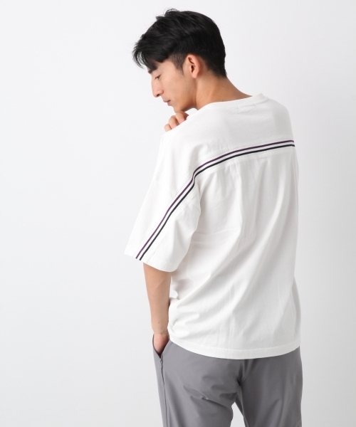 RAGEBLUE（レイジブルー）の「バックラインTシャツ/801899（Tシャツ/カットソー・メンズ・ホワイト/ブラック/グレー・SMALL/MEDIUM/LARGE）」の8枚目の写真