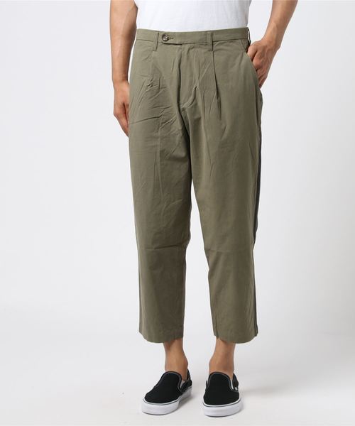 koe（コエ）の「×ワンタック側章パンツ×（その他パンツ・メンズ・ブラック/ベージュ/カーキ・S/M/L）」の17枚目の写真