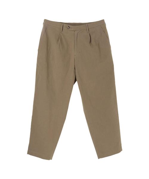 koe（コエ）の「×ワンタック側章パンツ×（その他パンツ・メンズ・ブラック/ベージュ/カーキ・S/M/L）」の6枚目の写真