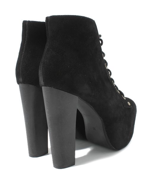 ROSE BUD（ローズバッド）の「(JEFFREY CAMPBELL) HA F0259 LITA SUEDE HI-PLATFORM L.U BOOTIE（ブーティ・レディース・ブラック・35/39/36）」の10枚目の写真