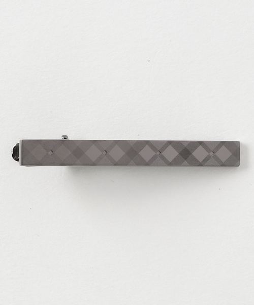BLACK LABEL CRESTBRIDGE(ブラックレーベル・クレストブリッジ)の「クレストブリッジチェック タイバー(ネクタイピン)」|ブラック