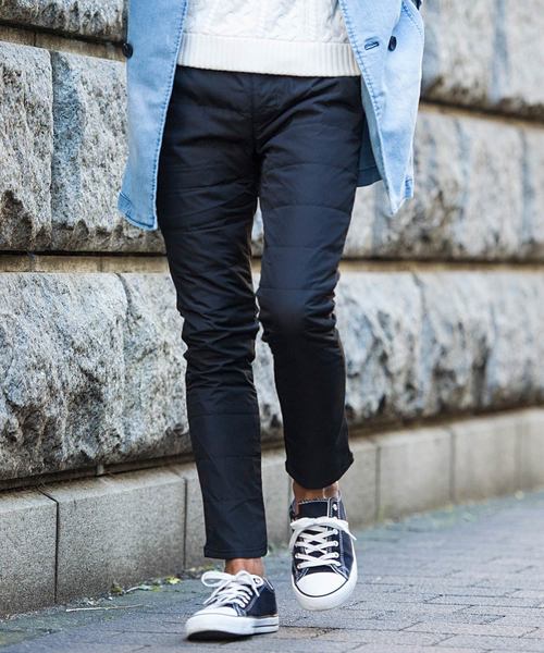 Vicci（ビッチ）の「『vicci/ヴィッチ』ポンチ切替ダウンパンツ[DOWN80％/FEATHER20％]（その他パンツ・メンズ・ブラック系その他/ブラック系その他2/ブラウン系その他/ブラウン系その他2/グリーン系その他/グリーン系その他2/ブルー系その他/ブルー系その他2/ベージュ系その他2/ベージュ系その他/その他2/その他1・M/L）」の2枚目の写真