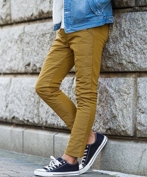 Vicci（ビッチ）の「『vicci/ヴィッチ』ポンチ切替ダウンパンツ[DOWN80％/FEATHER20％]（その他パンツ・メンズ・ブラック系その他/ブラック系その他2/ブラウン系その他/ブラウン系その他2/グリーン系その他/グリーン系その他2/ブルー系その他/ブルー系その他2/ベージュ系その他2/ベージュ系その他/その他2/その他1・M/L）」の4枚目の写真