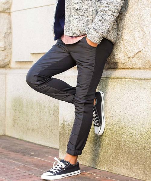 Vicci（ビッチ）の「『vicci/ヴィッチ』ポンチ切替ダウンパンツ[DOWN80％/FEATHER20％]（その他パンツ・メンズ・ブラック系その他/ブラック系その他2/ブラウン系その他/ブラウン系その他2/グリーン系その他/グリーン系その他2/ブルー系その他/ブルー系その他2/ベージュ系その他2/ベージュ系その他/その他2/その他1・M/L）」の3枚目の写真