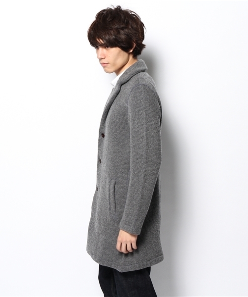 CIAOPANIC(チャオパニック)の「【Ciaopanic】KNITチェスターコート(その他アウター・メンズ・チャコールグレー/ネイビー・MEDIUM/LARGE)」の4枚目の写真