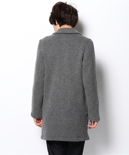 CIAOPANIC(チャオパニック)の「【Ciaopanic】KNITチェスターコート(その他アウター・メンズ・チャコールグレー/ネイビー・MEDIUM/LARGE)」の5枚目の写真