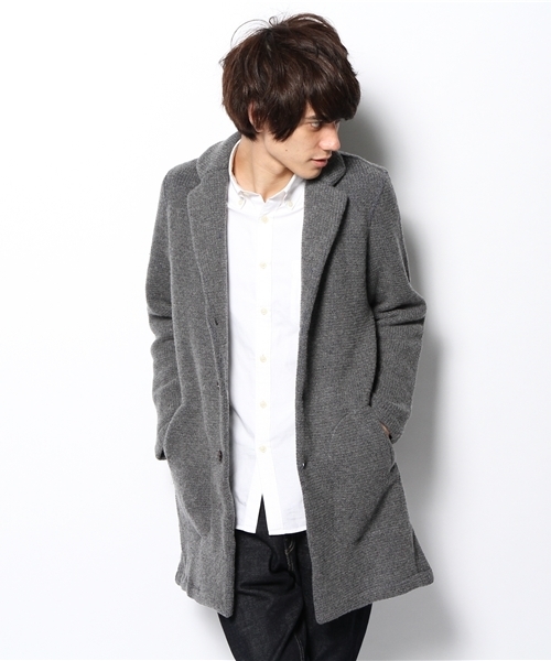 CIAOPANIC(チャオパニック)の「【Ciaopanic】KNITチェスターコート(その他アウター・メンズ・チャコールグレー/ネイビー・MEDIUM/LARGE)」の6枚目の写真