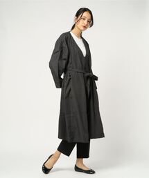 BASERANG ブラック ガウンコート
ウエストベルト付き ガウンコート」に該当するブラック/黒色系のファッション通販