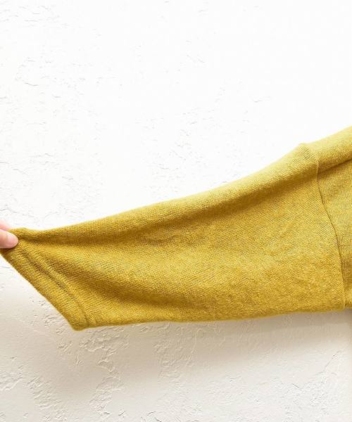 MinoriTY（マイノリティ）の「ビッグドルマンロングカーディガン オーバーサイズニット（カーディガン/ボレロ・メンズ・ブラック/ベージュ/マスタード/チャコール・FREE）」の11枚目の写真