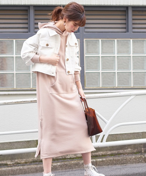 natural couture（ナチュラルクチュール）の「コンパクトショートブルゾン（ブルゾン・レディース・ベージュ/オフホワイト/カーキ/イエロー/ピンクベージュ・FREE）」の18枚目の写真