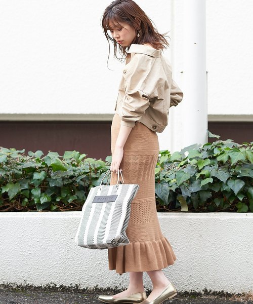 natural couture（ナチュラルクチュール）の「コンパクトショートブルゾン（ブルゾン・レディース・ベージュ/オフホワイト/カーキ/イエロー/ピンクベージュ・FREE）」の22枚目の写真