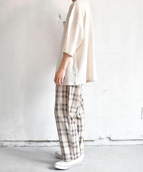 PairPair（ペアペア）の「チェック柄テーパードパンツ（その他パンツ・メンズ・ライトグレー/ベージュ・FREE）」の6枚目の写真