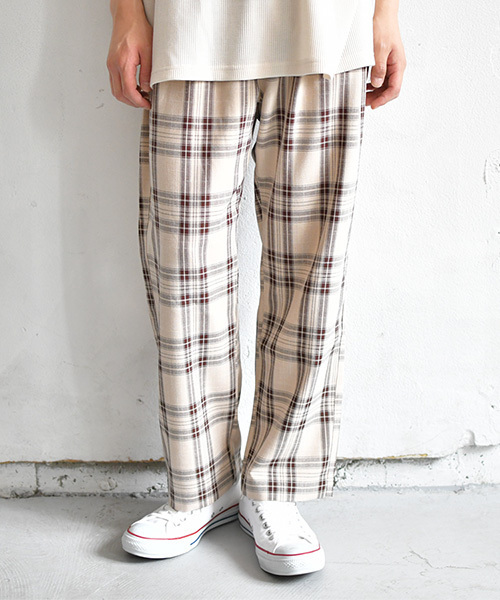PairPair（ペアペア）の「チェック柄テーパードパンツ（その他パンツ・メンズ・ライトグレー/ベージュ・FREE）」の8枚目の写真