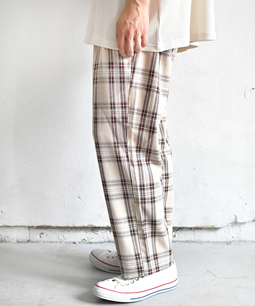 PairPair（ペアペア）の「チェック柄テーパードパンツ（その他パンツ・メンズ・ライトグレー/ベージュ・FREE）」の9枚目の写真