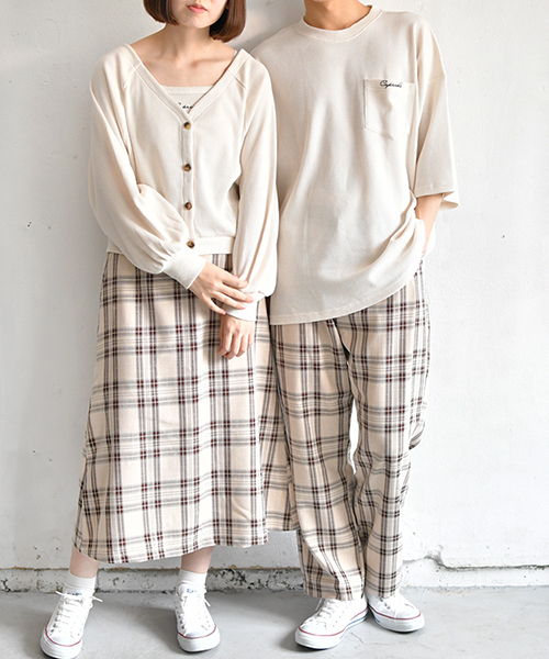 PairPair（ペアペア）の「チェック柄テーパードパンツ（その他パンツ・メンズ・ライトグレー/ベージュ・FREE）」の14枚目の写真