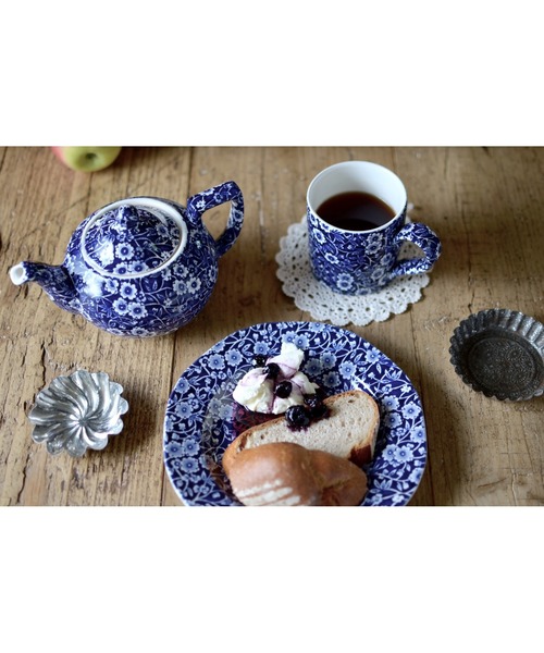 【英国限定】バーレイ×Bedeck テーブルランナー　ブルーキャリコ 英国バーレイ社の可愛いブルーキャリコ柄、ティーナプキン(n1