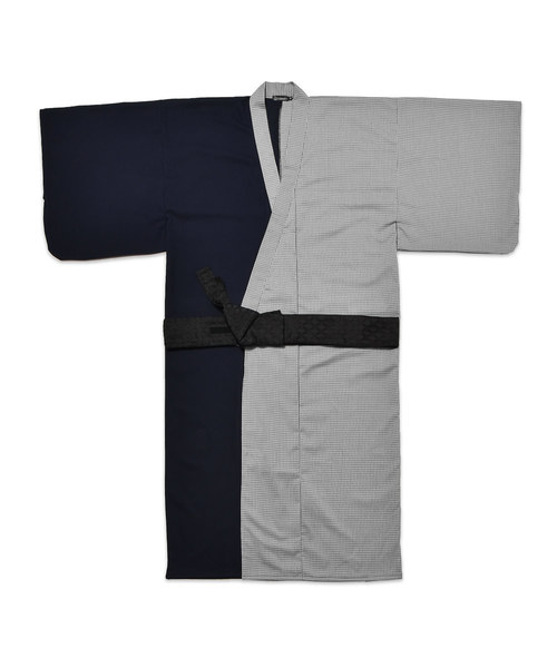 MinoriTY（マイノリティ）の「4点セット切替浴衣レトロチェック（浴衣・メンズ・グレー系その他/ブラウン系その他・M/L）」の14枚目の写真