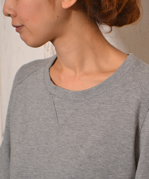 AMERICAN RAG CIE（アメリカンラグシー）の「【オンライン限定セール対象品】ミニ裏毛レース使用PO/208-AHS-L141-CT204（Tシャツ/カットソー・レディース・トップグレー/ホワイト・FREE）」の12枚目の写真