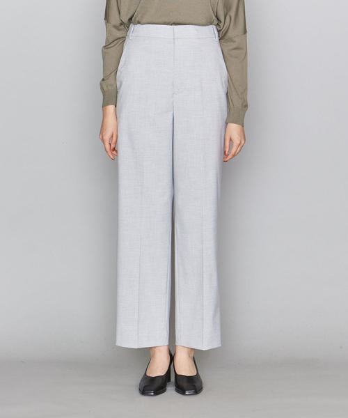 BEAUTY&YOUTH UNITED ARROWS(ビューティーアンドユースユナイテッドアローズ)の「BY メランジストレートワイドパンツо(その他パンツ・レディース・ライトグレー/ベージュ/ネイビー・MEDIUM/SMALL)」の4枚目の写真