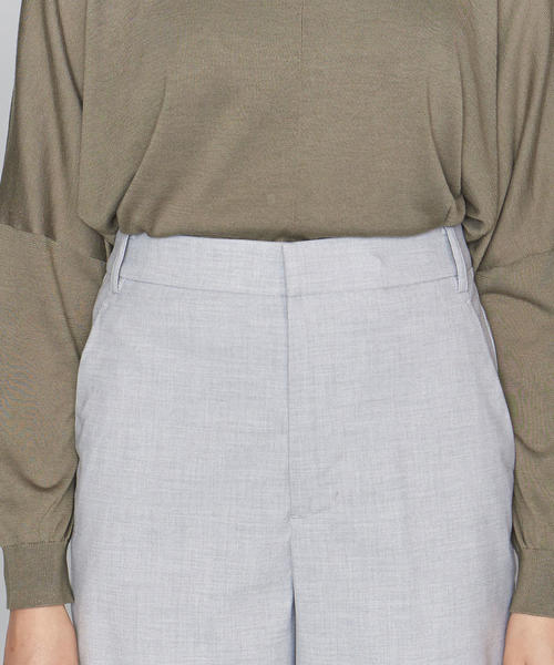 BEAUTY&YOUTH UNITED ARROWS(ビューティーアンドユースユナイテッドアローズ)の「BY メランジストレートワイドパンツо(その他パンツ・レディース・ライトグレー/ベージュ/ネイビー・MEDIUM/SMALL)」の7枚目の写真