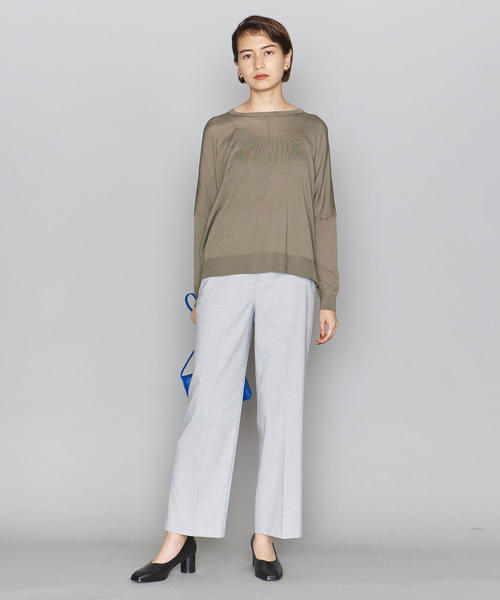 BEAUTY&YOUTH UNITED ARROWS(ビューティーアンドユースユナイテッドアローズ)の「BY メランジストレートワイドパンツо(その他パンツ・レディース・ライトグレー/ベージュ/ネイビー・MEDIUM/SMALL)」の18枚目の写真