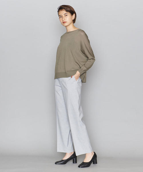 BEAUTY&YOUTH UNITED ARROWS(ビューティーアンドユースユナイテッドアローズ)の「BY メランジストレートワイドパンツо(その他パンツ・レディース・ライトグレー/ベージュ/ネイビー・MEDIUM/SMALL)」の19枚目の写真