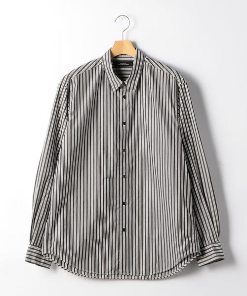 green label relaxing（グリーンレーベルリラクシング）の「CM ジャストルーズ ストライプ レギュラーカラー 長袖シャツ（シャツ/ブラウス・メンズ・ベージュ/ロイヤルブルー/ブラック・SMALL/X-LARGE/LARGE/MEDIUM）」の8枚目の写真