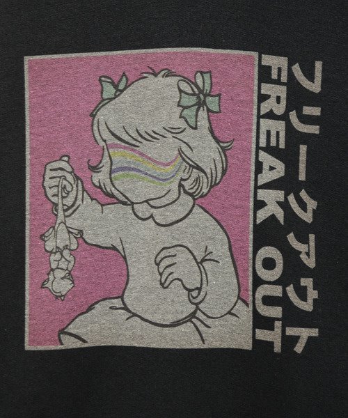 Candy Stripper(キャンディストリッパー)の「FREAK OUT フーディー(パーカー・レディース・オフホワイト/ブラック/ピンク・2)」の5枚目の写真