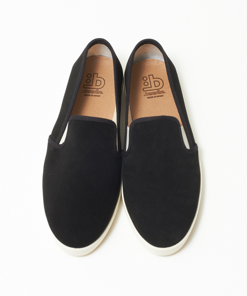 berevere（ベレヴェレ）の「【berevere】スエードスリッポン（スリッポン・メンズ・ブラック/ライトブラウン/ネイビー・41/43/40/42/44）」の2枚目の写真