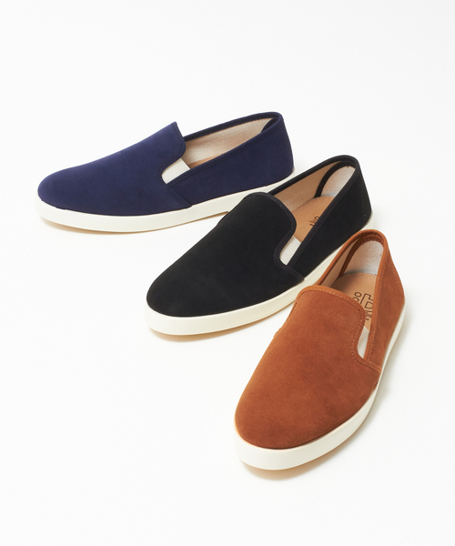 berevere（ベレヴェレ）の「【berevere】スエードスリッポン（スリッポン・メンズ・ブラック/ライトブラウン/ネイビー・41/43/40/42/44）」の4枚目の写真