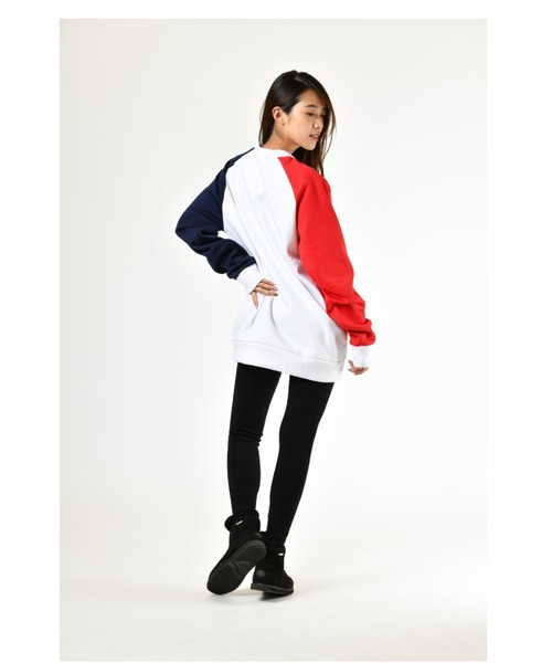 FILA(フィラ)の「FILA/フィラ 保温クルーネックスウェット(スウェット・メンズ・ホワイト/パープル/ネイビー/エメラルド・S/M/L)」の6枚目の写真