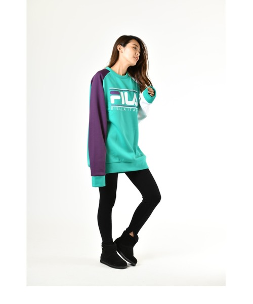 FILA(フィラ)の「FILA/フィラ 保温クルーネックスウェット(スウェット・メンズ・ホワイト/パープル/ネイビー/エメラルド・S/M/L)」の20枚目の写真