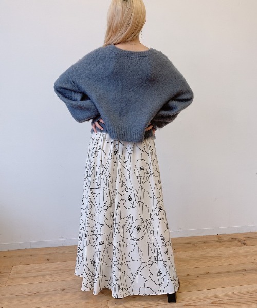 VANNIE U（ヴァニーユー）の「ニュアンスフラワースカート（スカート・レディース・アイボリー・FREE）」の22枚目の写真