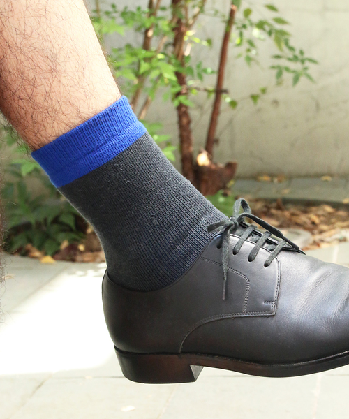 MR.EVERYDAY`S(ミスターエブリデイズ)の「MR.EVERYDAY'S SOCKS(MONDAY)(ソックス/靴下・メンズ・ブルー/イエロー/レッド・FREE)」の2枚目の写真