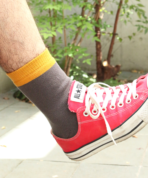 MR.EVERYDAY`S(ミスターエブリデイズ)の「MR.EVERYDAY'S SOCKS(MONDAY)(ソックス/靴下・メンズ・ブルー/イエロー/レッド・FREE)」の12枚目の写真