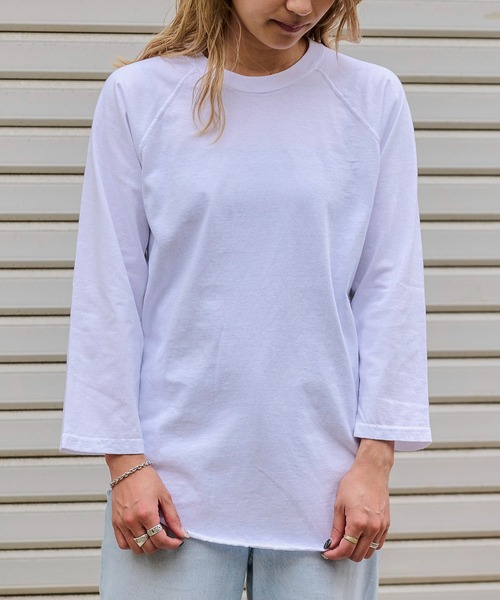 Good On(グッドオン)の「GOOD ON BASEBALL TEE (グッドオン ベースボールT)(Tシャツ/カットソー・メンズ・ネイビー/ナチュラル/ホワイト・S/M/L/XL)」の1枚目の写真