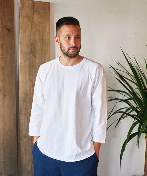 Good On(グッドオン)の「GOOD ON BASEBALL TEE (グッドオン ベースボールT)(Tシャツ/カットソー・メンズ・ネイビー/ナチュラル/ホワイト・S/M/L/XL)」の5枚目の写真