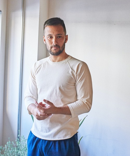 Good On(グッドオン)の「GOOD ON BASEBALL TEE (グッドオン ベースボールT)(Tシャツ/カットソー・メンズ・ネイビー/ナチュラル/ホワイト・S/M/L/XL)」の7枚目の写真