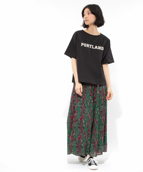 LAKOLE（ラコレ）の「USAコットンアソートロゴTシャツ / LAKOLE（Tシャツ/カットソー・レディース・オフホワイト/ベージュ/ブラック/ライトグレー・SMALL/MEDIUM）」の6枚目の写真