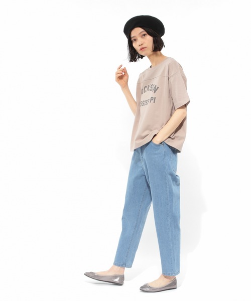 LAKOLE（ラコレ）の「USAコットンアソートロゴTシャツ / LAKOLE（Tシャツ/カットソー・レディース・オフホワイト/ベージュ/ブラック/ライトグレー・SMALL/MEDIUM）」の7枚目の写真