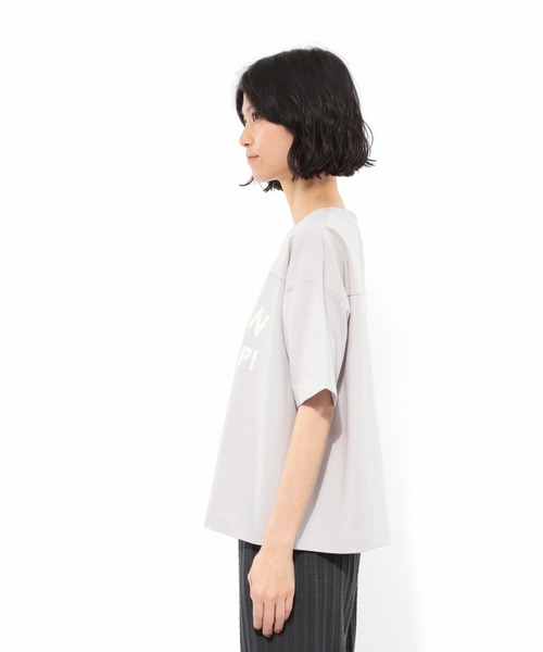 LAKOLE（ラコレ）の「USAコットンアソートロゴTシャツ / LAKOLE（Tシャツ/カットソー・レディース・オフホワイト/ベージュ/ブラック/ライトグレー・SMALL/MEDIUM）」の10枚目の写真