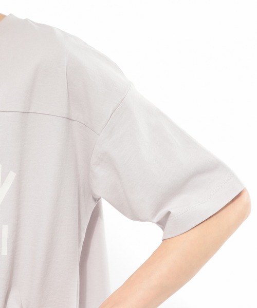 LAKOLE（ラコレ）の「USAコットンアソートロゴTシャツ / LAKOLE（Tシャツ/カットソー・レディース・オフホワイト/ベージュ/ブラック/ライトグレー・SMALL/MEDIUM）」の13枚目の写真